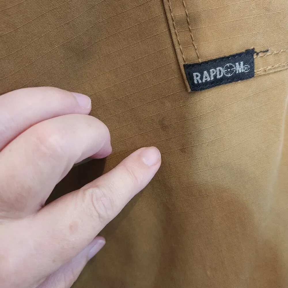 RAPDOM RAPID DOMINANCE T56 Brown Deep Pocket Ripstop Tactical Pants Mens 34 x 30